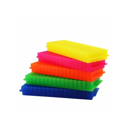 Scientific Specialties Micro-Tube Racks/Plates, Assorted Fluorescent, 5/PK 164105